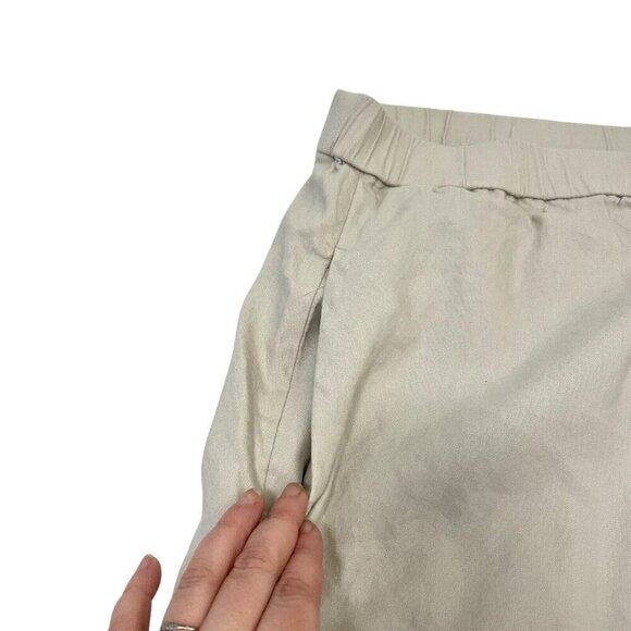 J Jill Linen Stretch Pull-On Pants Pockets Tapered Leg Coastal Tan size 4X - Picture 2 of 6